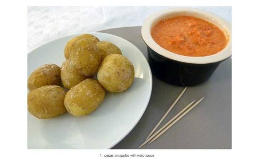 wrinkled potatoes with mojo sauce
